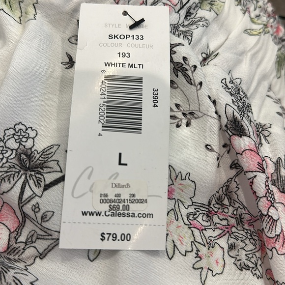 Calessa Long Floral Print Tiered Midi Skirt - Picture 7 of 8